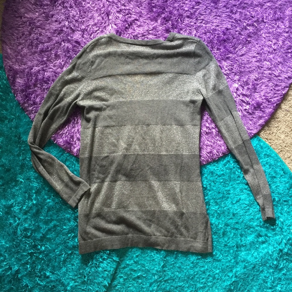 Glitter striped grey cardigan - Picture 5 of 7